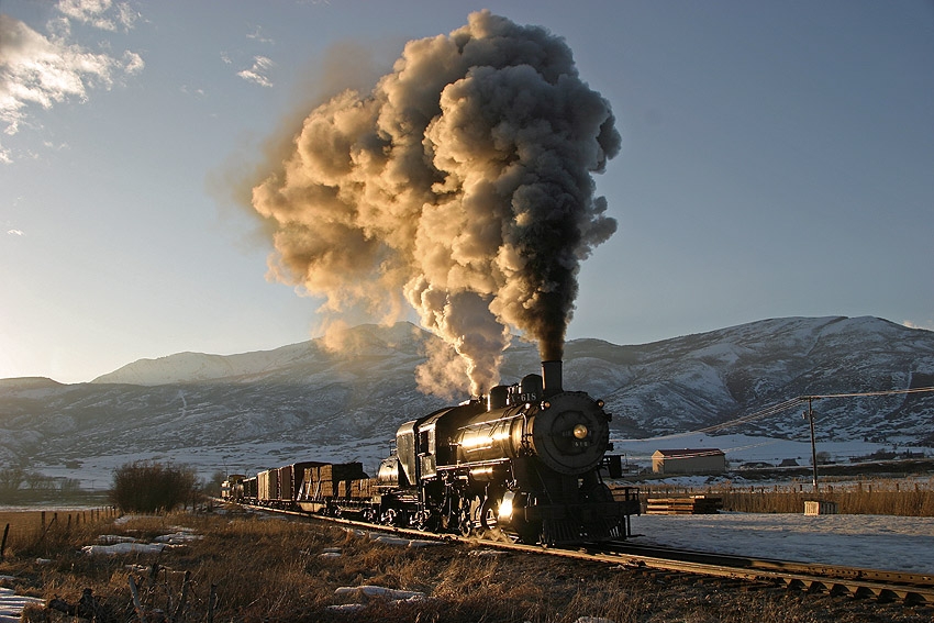 Winter Scene Steam Engine